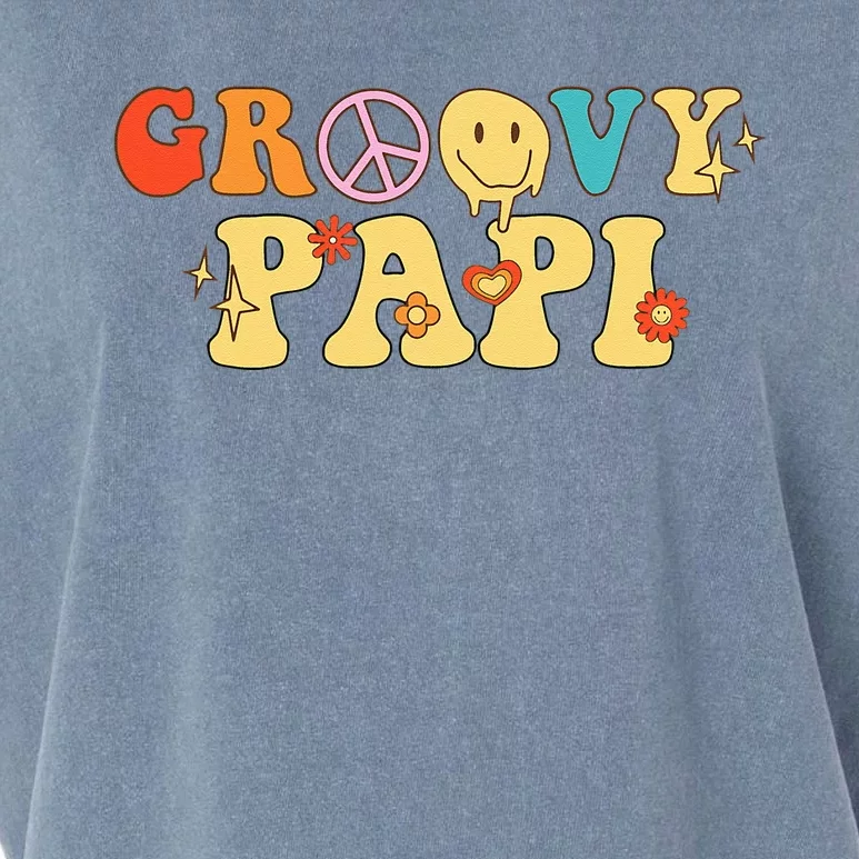 Cute Groovy Papi Funny Retro Groovy Retro Garment-Dyed Women's Muscle Tee