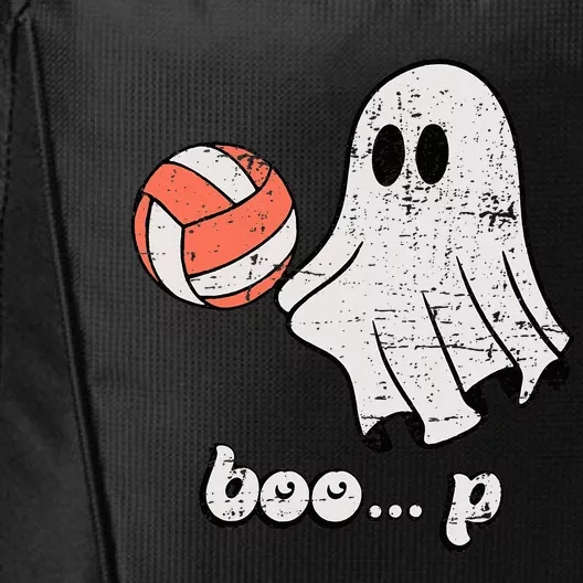 Cute Ghost Playing Volleyball Sport Player Halloween Costume City Backpack