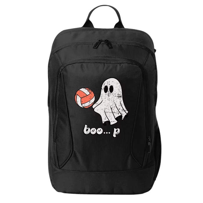 Cute Ghost Playing Volleyball Sport Player Halloween Costume City Backpack