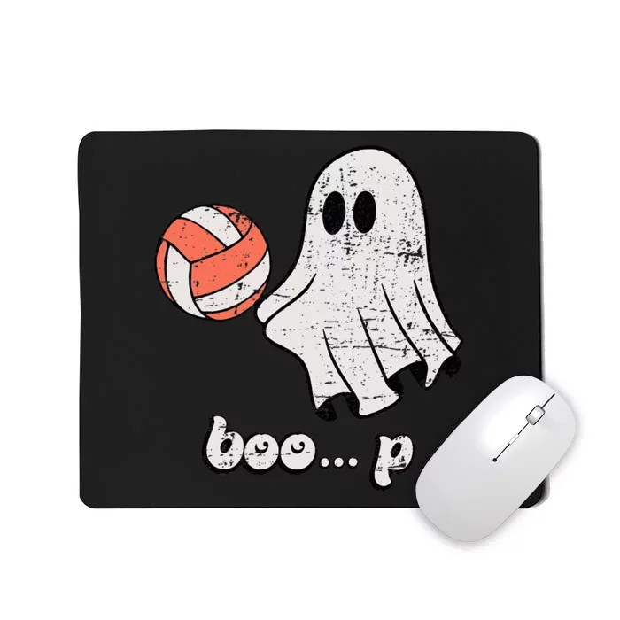 Cute Ghost Playing Volleyball Sport Player Halloween Costume Mousepad