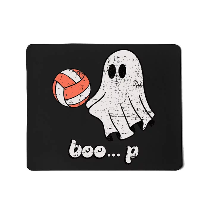 Cute Ghost Playing Volleyball Sport Player Halloween Costume Mousepad