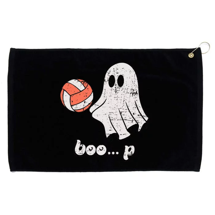 Cute Ghost Playing Volleyball Sport Player Halloween Costume Grommeted Golf Towel