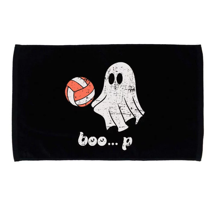 Cute Ghost Playing Volleyball Sport Player Halloween Costume Microfiber Hand Towel