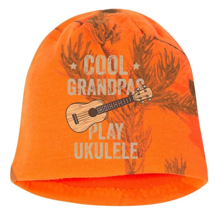 Cool Grandpas Play Ukulele Ukulele Music Guitar Kati - Camo Knit Beanie