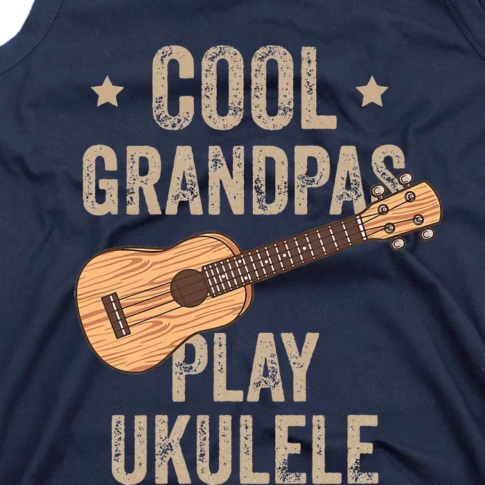 Cool Grandpas Play Ukulele Ukulele Music Guitar Tank Top