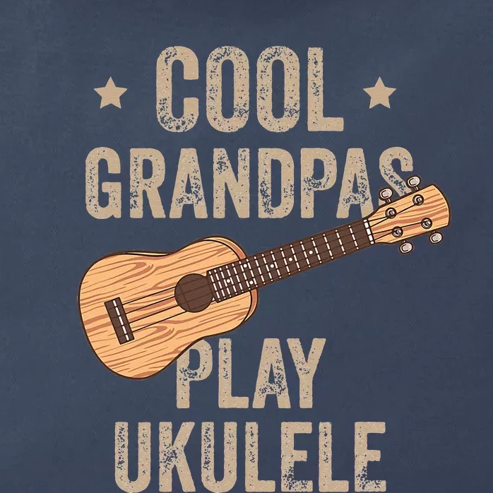 Cool Grandpas Play Ukulele Ukulele Music Guitar Zip Tote Bag