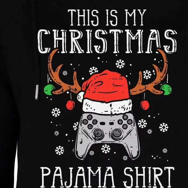 Christmas Gamer Pajama Set Womens Funnel Neck Pullover Hood