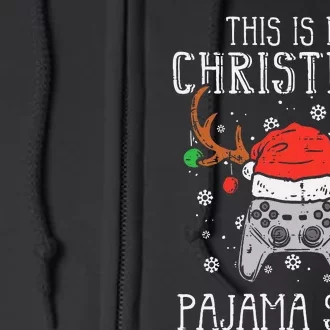 Christmas Gamer Pajama Set Full Zip Hoodie