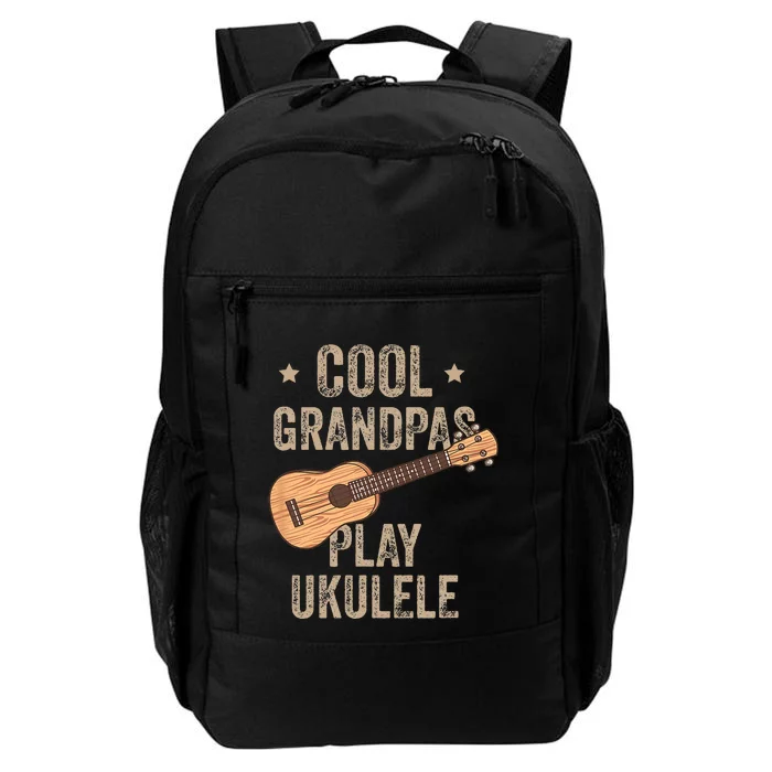 Cool Grandpas Play Ukulele Ukulele Music Guitar Daily Commute Backpack