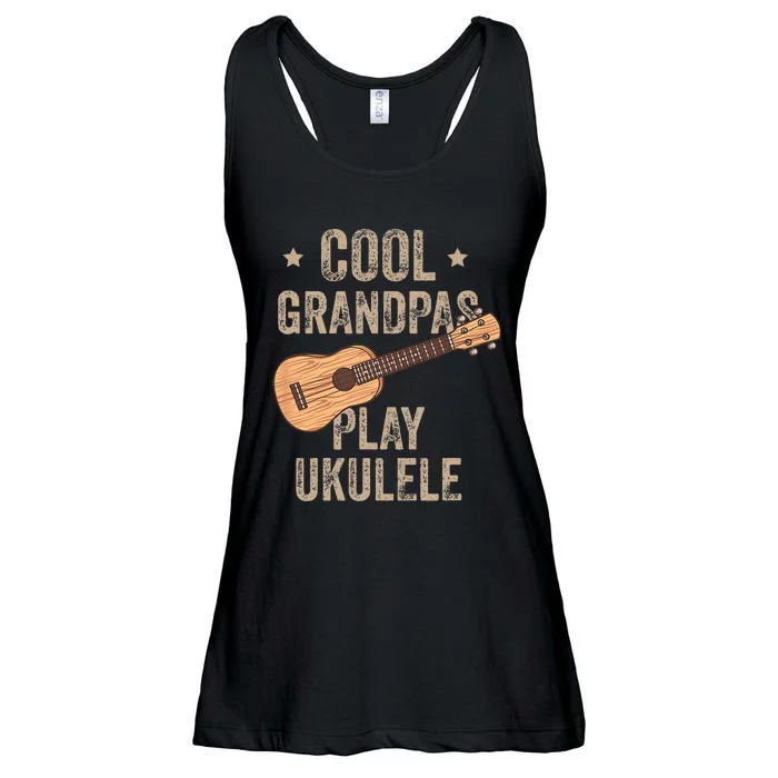 Cool Grandpas Play Ukulele Ukulele Music Guitar Ladies Essential Flowy Tank