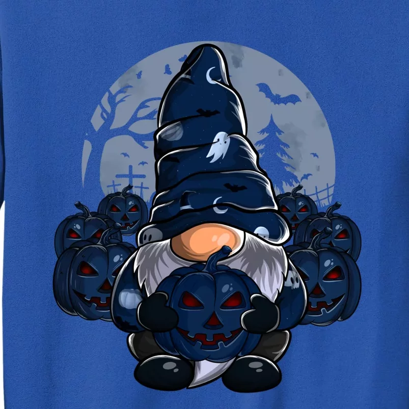 Cute Gnome Pumpkin Moon Funny Boys Girls Halloween Gnomies Cool Gift Tall Sweatshirt