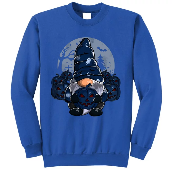 Cute Gnome Pumpkin Moon Funny Boys Girls Halloween Gnomies Cool Gift Tall Sweatshirt