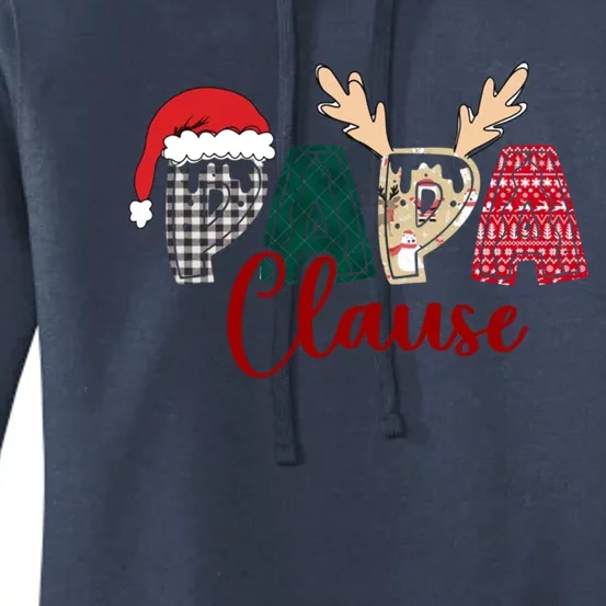 Christmas Grandma Papa Clause And Papa Claus Funny Gift Women's Pullover Hoodie