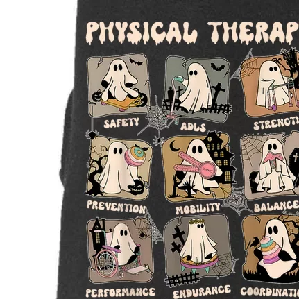 Cute Ghost Physical Therapy PT Physical Therapist Halloween Doggie 3-End Fleece Hoodie