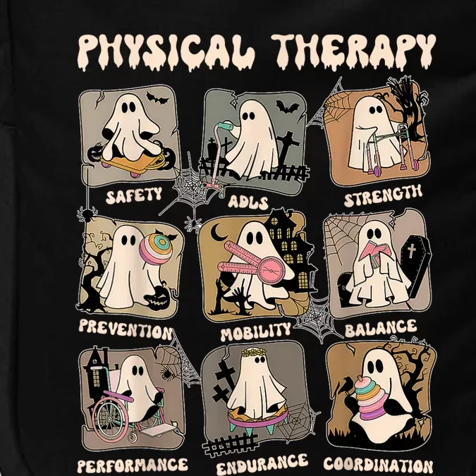 Cute Ghost Physical Therapy PT Physical Therapist Halloween Impact Tech Backpack