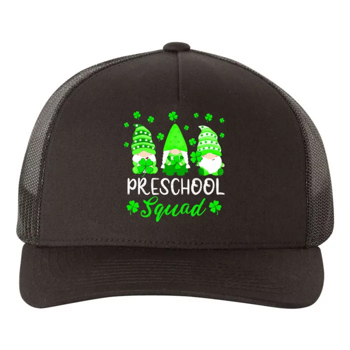 Cute Gnomes Preschool Squad Teacher St Patricks Day Outfit Yupoong Adult 5-Panel Trucker Hat