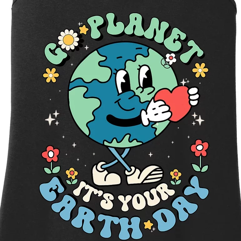 Cute Go Planet Its Your Earth Day 2024 Ladies Essential Tank