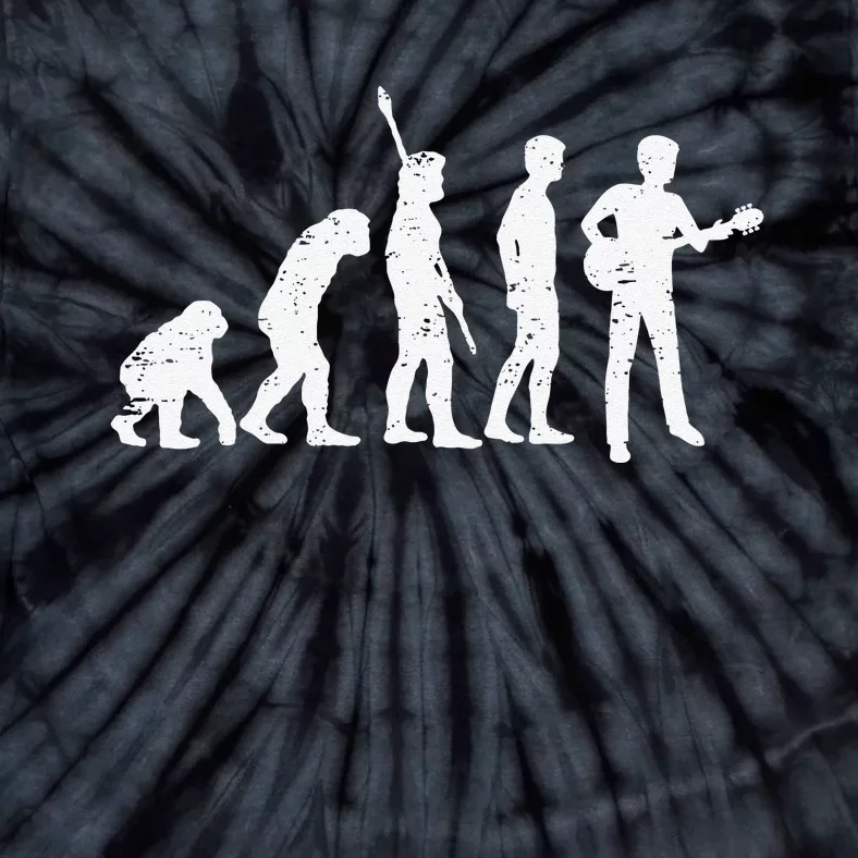 Cool Guitar Player Design Guitarist I Evolution Tie-Dye T-Shirt