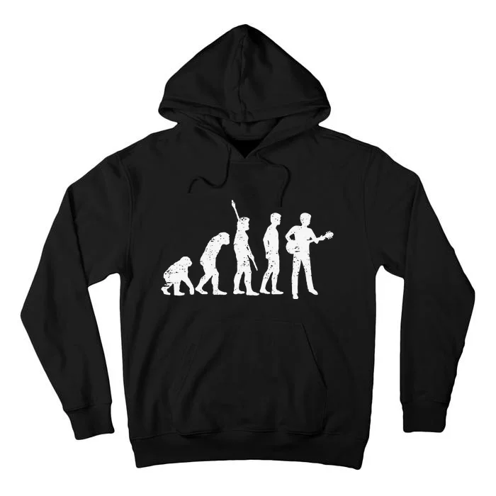 Cool Guitar Player Design Guitarist I Evolution Tall Hoodie