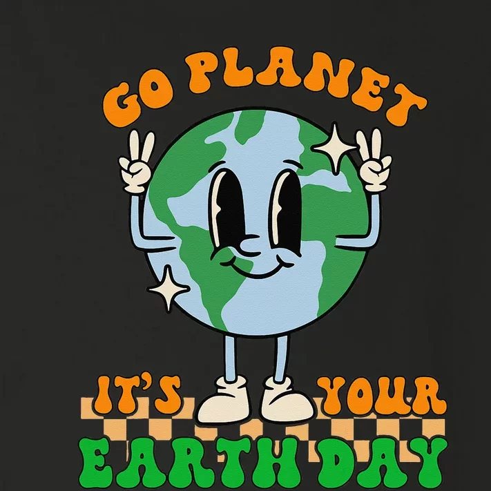 Cute Go Planet Its Your Earth Day Peace Groovy Toddler Long Sleeve Shirt