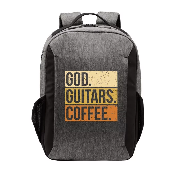 Christian Guitar Player Guitarist I God Guitars Coffee Vector Backpack