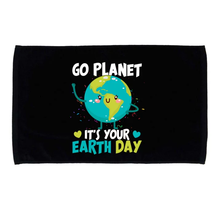 Cute Go Planet It's Your Earth Day Microfiber Hand Towel