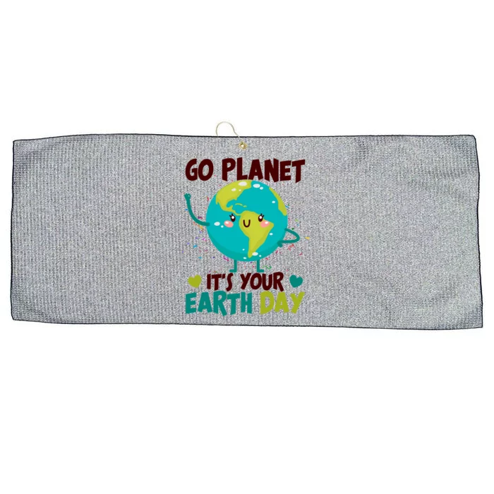 Cute Go Planet It's Your Earth Day Large Microfiber Waffle Golf Towel