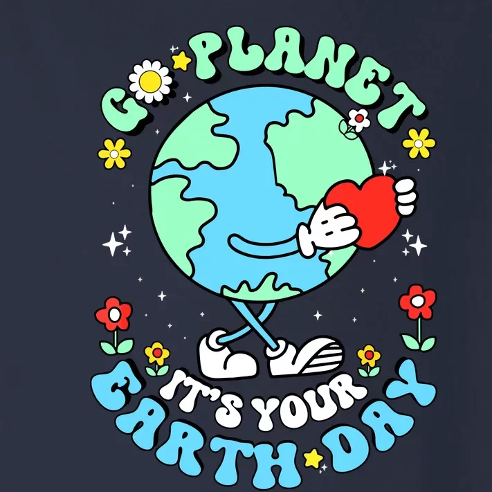 Cute Go Planet Its Your Earth Day 2024 Teacher Groovy Toddler Long Sleeve Shirt