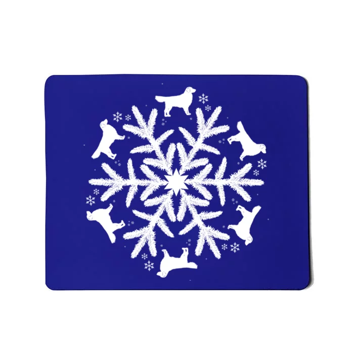 Christmas Golden Retriever Gift Snowflake Golden Retriever Gift Mousepad