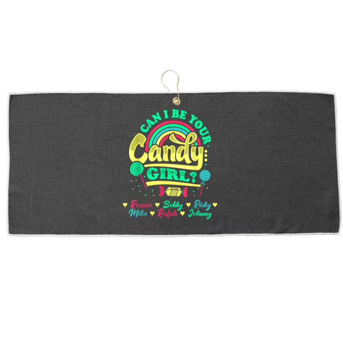 Candy Gir'l Ronnie Bobby Ricky Mike Ralph Johnny Large Microfiber Waffle Golf Towel