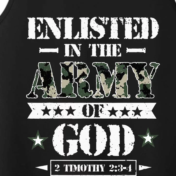 Christian gifts religious bible verse scriptures God's Army Performance Tank