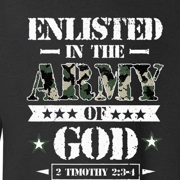 Christian gifts religious bible verse scriptures God's Army Toddler Sweatshirt