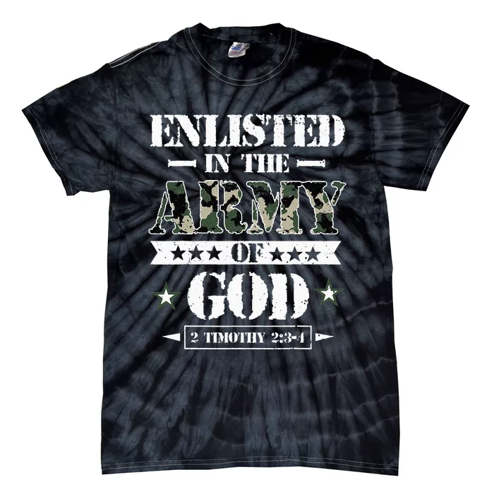 Christian gifts religious bible verse scriptures God's Army Tie-Dye T-Shirt