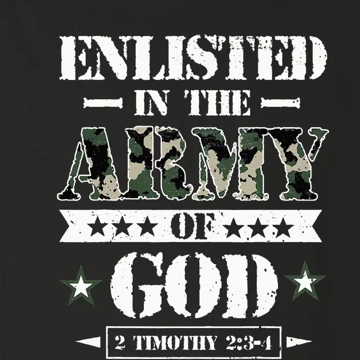 Christian gifts religious bible verse scriptures God's Army Toddler Long Sleeve Shirt