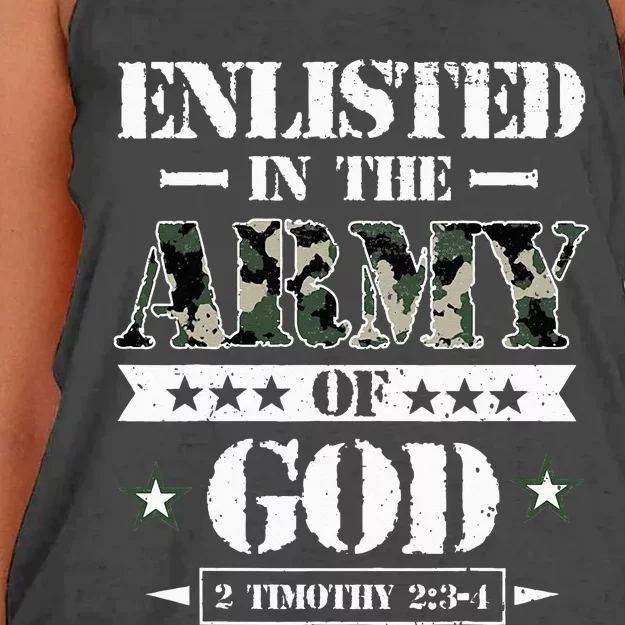 Christian gifts religious bible verse scriptures God's Army Women's Knotted Racerback Tank