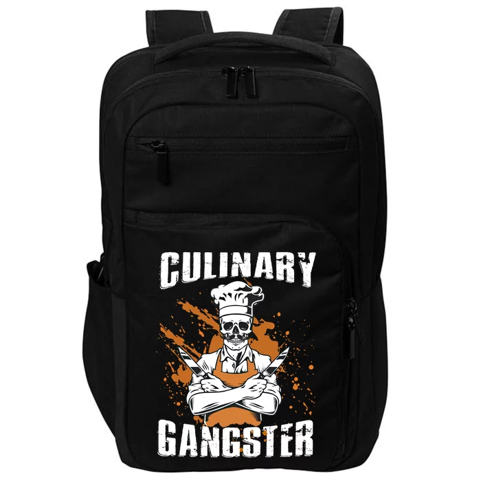 Culinary Gangster Restaurant Chef Gift Impact Tech Backpack