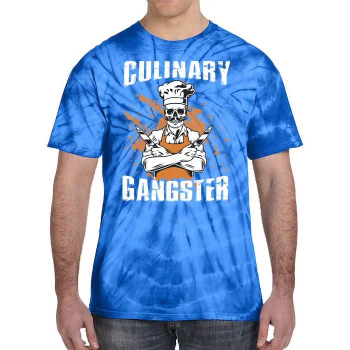 Culinary Gangster Restaurant Chef Gift Tie-Dye T-Shirt