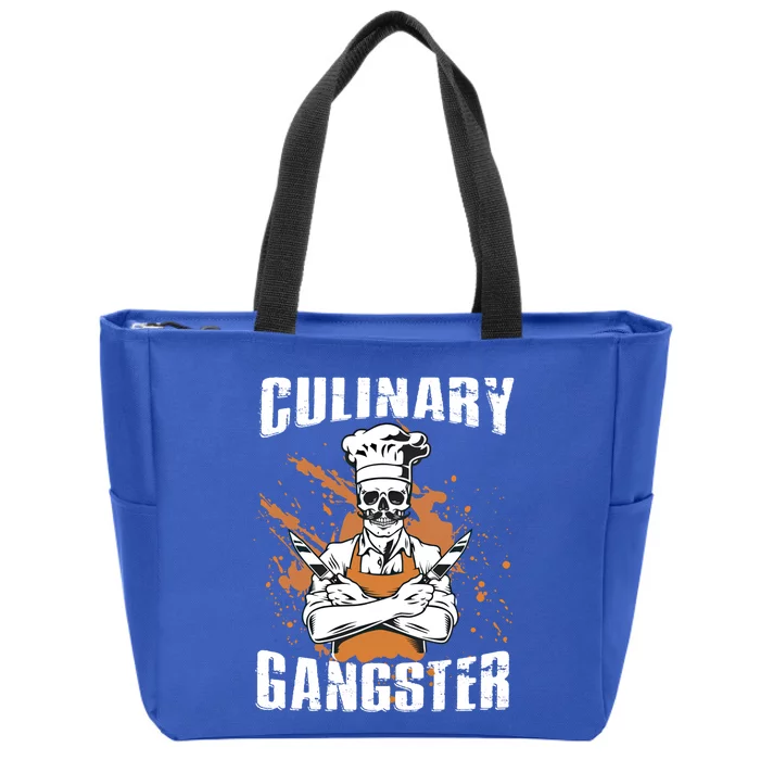 Culinary Gangster Restaurant Chef Gift Zip Tote Bag