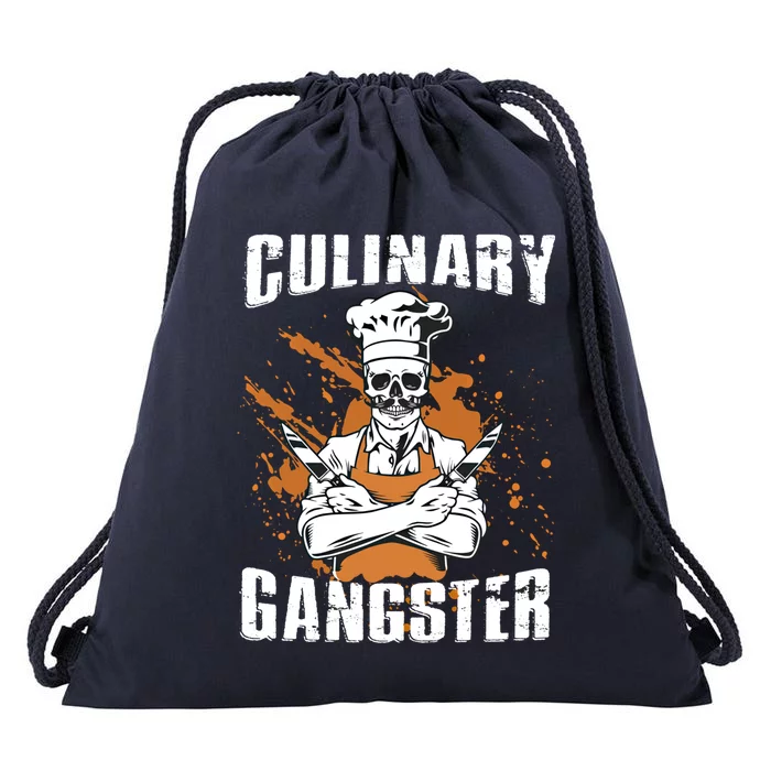 Culinary Gangster Restaurant Chef Gift Drawstring Bag