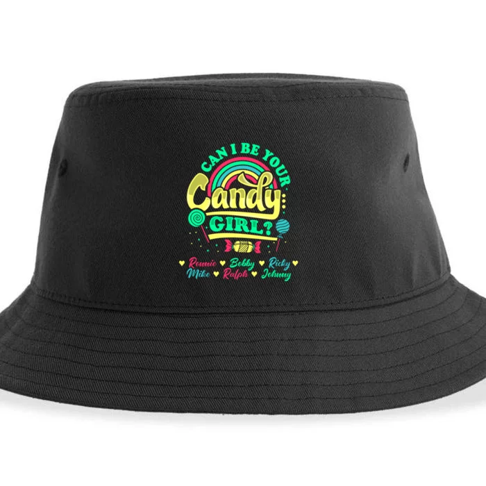 Candy Gir Ronnie Bobby Ricky Mike Ralph Johnny Sustainable Bucket Hat