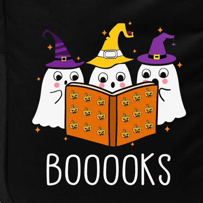 Cute Ghost Reading Library Books Halloween Teacher Impact Tech Backpack