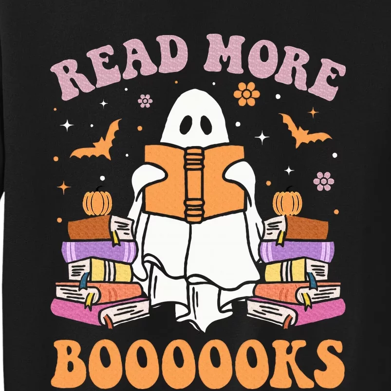 Cute Ghost Read More Books Funny Halloween Teacher Tall Sweatshirt