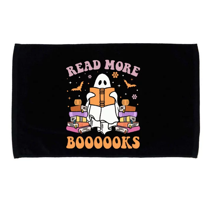 Cute Ghost Read More Books Funny Halloween Teacher Microfiber Hand Towel