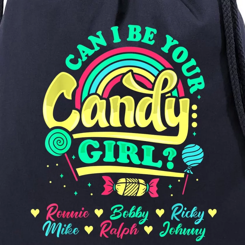 Candy Girl Ronnie Bobby Ricky Mike Ralph Johnny Drawstring Bag