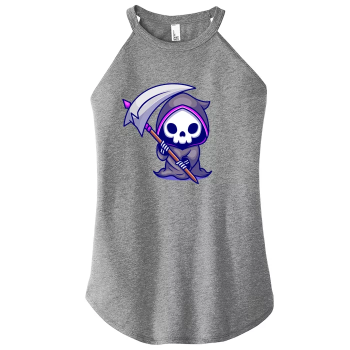 Cute Grim Reaper Women’s Perfect Tri Rocker Tank