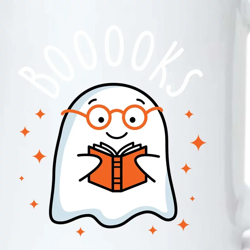 Cute Ghost Reading Book Booooks Teacher Halloween School Gift Black Color Changing Mug