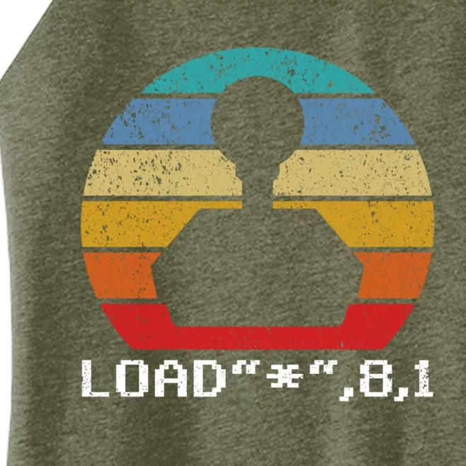 C64 Gaming Retro Gamer Gift Women’s Perfect Tri Rocker Tank