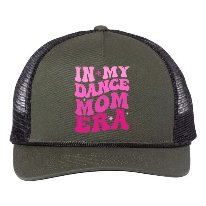 Cool Groovy Retro Funny In My Dance Mom Era Dancer Mama Meaningful Gift Retro Rope Trucker Hat Cap