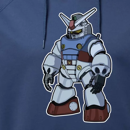 Cool Gundam Robot Performance Fleece Hoodie