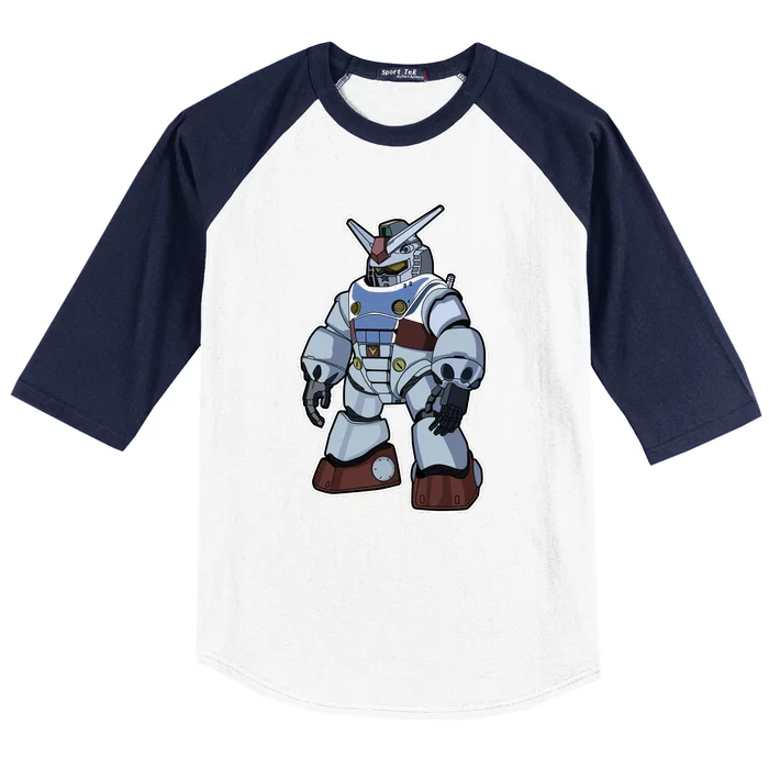 Cool Gundam Robot Baseball Sleeve Shirt